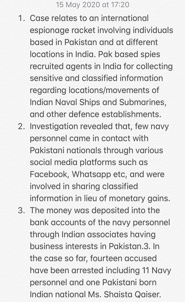 capt_ivane's tweet photo. NIA arrested Mohd Haroon Haji Abdul Rehman Lakadwala from Mumbai. He is Key Conspirator in Visakhapatnam Nevy Espionage Case. 

Details 👇🏼 https://t.co/CeMlhPt83D