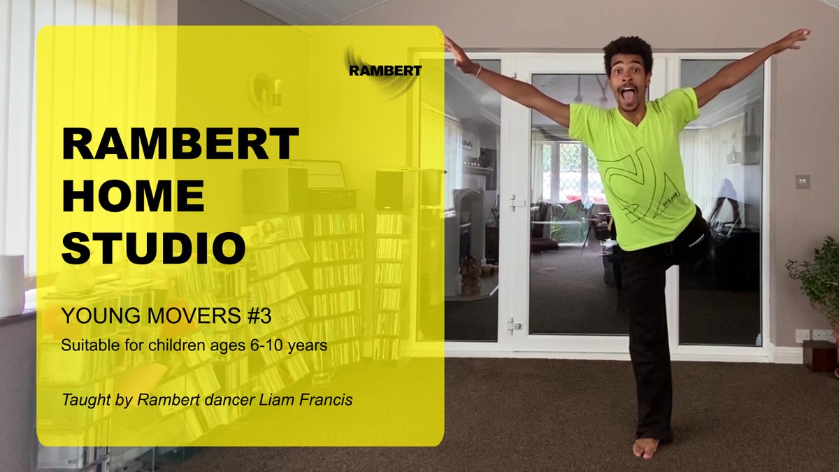 Explore dynamics and floor work and become your favourite superhero with Rambert dancer Liam Francis on #RambertHomeStudio. Tomorrow at 11am BST, suitable for 6-10 yrs. YouTube link here 👉 youtu.be/l3l6b0PczUA #StayInWorkOut #StayHome