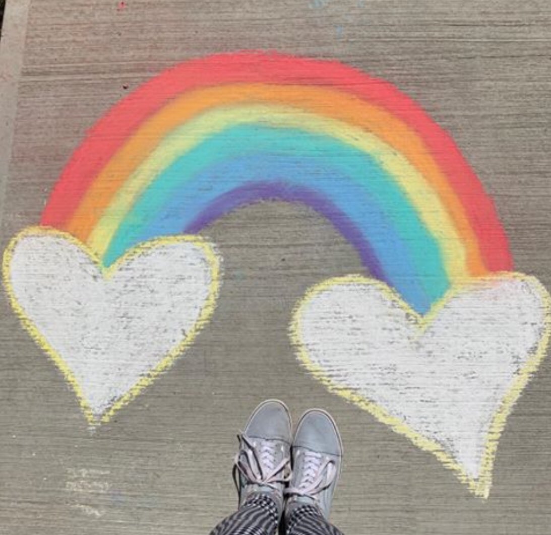 tinabee_77's tweet photo. “Chalking for Seniors” made art at 10th Building this week ~ Benevolence Care Home West Edmonton just in time 4 welcome of 1st family outdoor visits in 8 wks. Does a care home in your area need a cheering up visit? Let me know ... #yeg #stalbert #foundationsofgratitude RT https://t.co/ZVZ6CxpQau