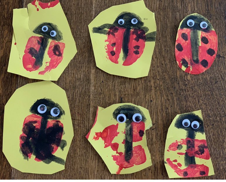 RSMArtDept's tweet photo. And today let’s go peek at the artwork created at home by some of our very littlest, but most mighty, artists in GreenShoots @RSMLowerSchool #lockdownlearning https://t.co/ZBF7ucIP36