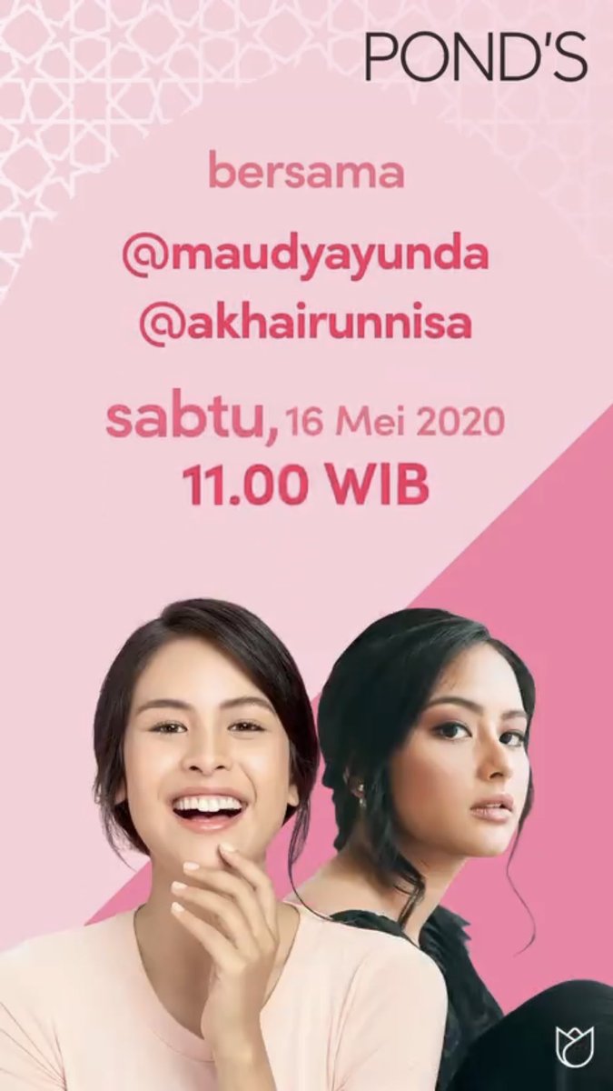 Min punya info penting nih, besok Sabtu 15/5 <a href="/maudyayunda/">Maudy Ayunda</a> dan Manda akan live di instagram <a href="/PondsIndonesia/">POND'S Indonesia</a> jam 11.00 WIB nih! Jangan sampai ketinggalan, kali ini ketemu momodnya virtual dulu yaa😆 #maudyayunda #akhairunnisa