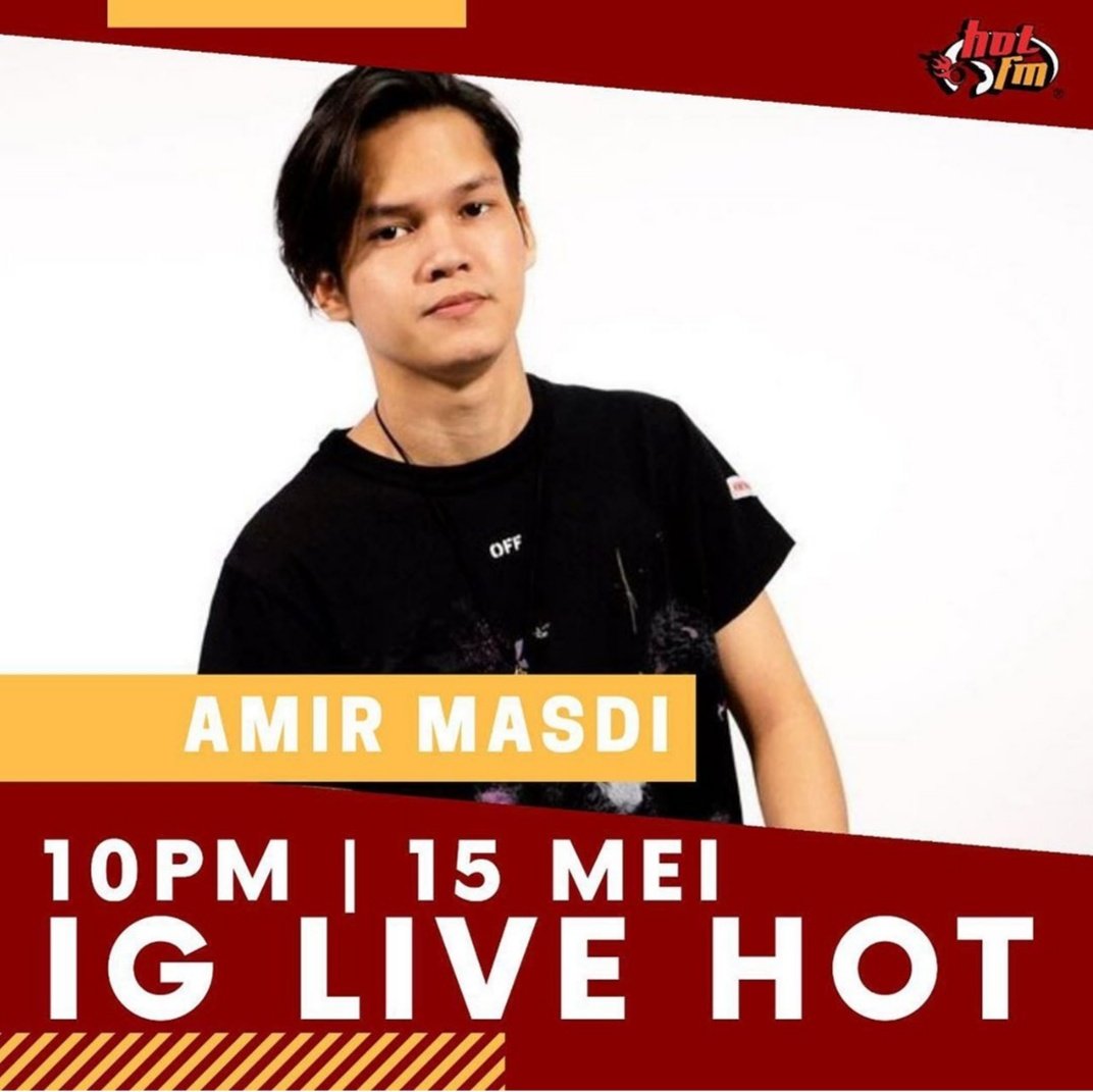 Jom join IG live <a href="/hotfm976/">Hot FM 🇲🇾</a> bersama our <a href="/Amir_Masdi/">AM</a> malam ni, jam 10 malam 😍

#StayHome #AmirMasdi #hotfm
