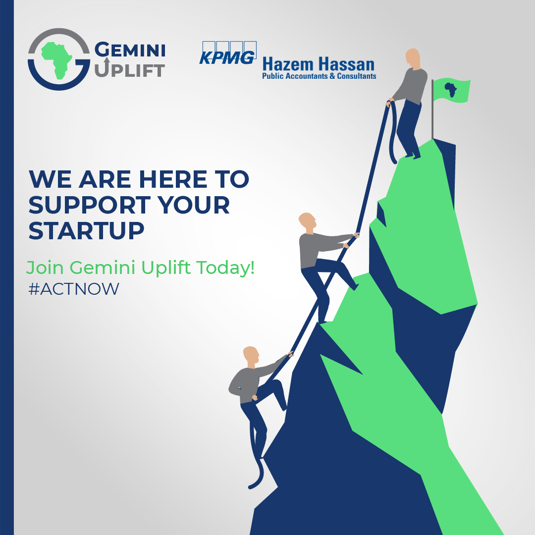 KPMG_EG's tweet photo. Working together, sharing knowledge and providing 
GEA proudly launches Gemini Uplift, an initiative aiming to support startups through the pandemic. 
@AfricaGemini
sign up today: https://t.co/LezZpi98em

#GeminiUplift
#Gemini3Ms
#ActNow https://t.co/lE7I4bssDy