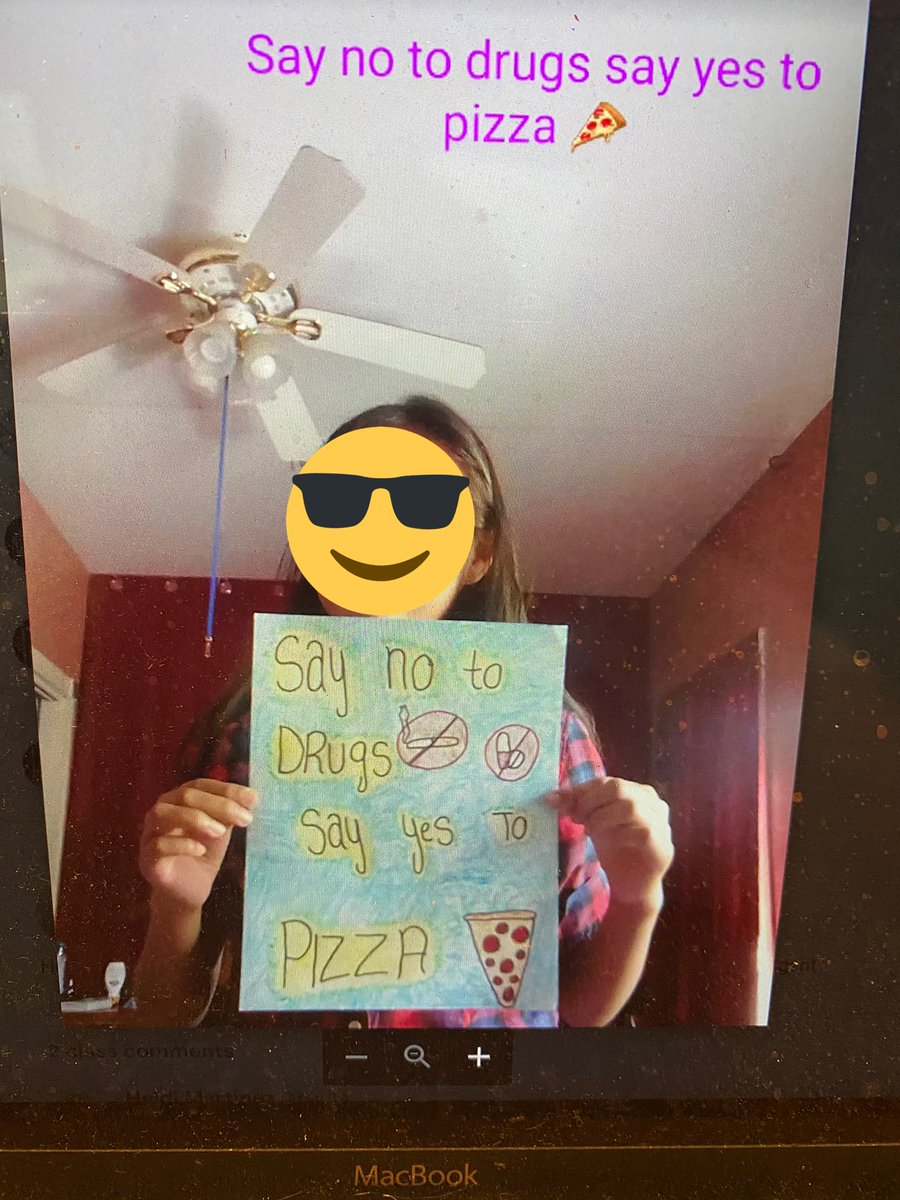 nliap35's tweet photo. My student’s thinking is on point! #SayNoToDrugs #sayyestopizza #preventionstartshere @PS20PtRichmond @iteachNYC0625 @ericapadin  @KPerry104 @Stephf_teach @CIRodriguez7 @ValerieBrock24 @vgallassio @ExecSupALodico @Mariya_Korob @CivicsRhizome @Civics_For_All @SharVelez7 https://t.co/IRk3gCI3aF
