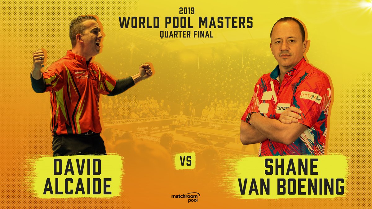 worldpoolmaster's tweet image. 💥 Dropping at 7pm (UK) tonight!

🇪🇸🇺🇸 We run back the quarter final clash which saw Spain's David Alcaide go head-to-head against USA's Shane van Boening for a spot in the 2019 #WorldPoolMasters semi-finals!

Catch it on our Facebook page and Matchroom Pool YouTube channel.