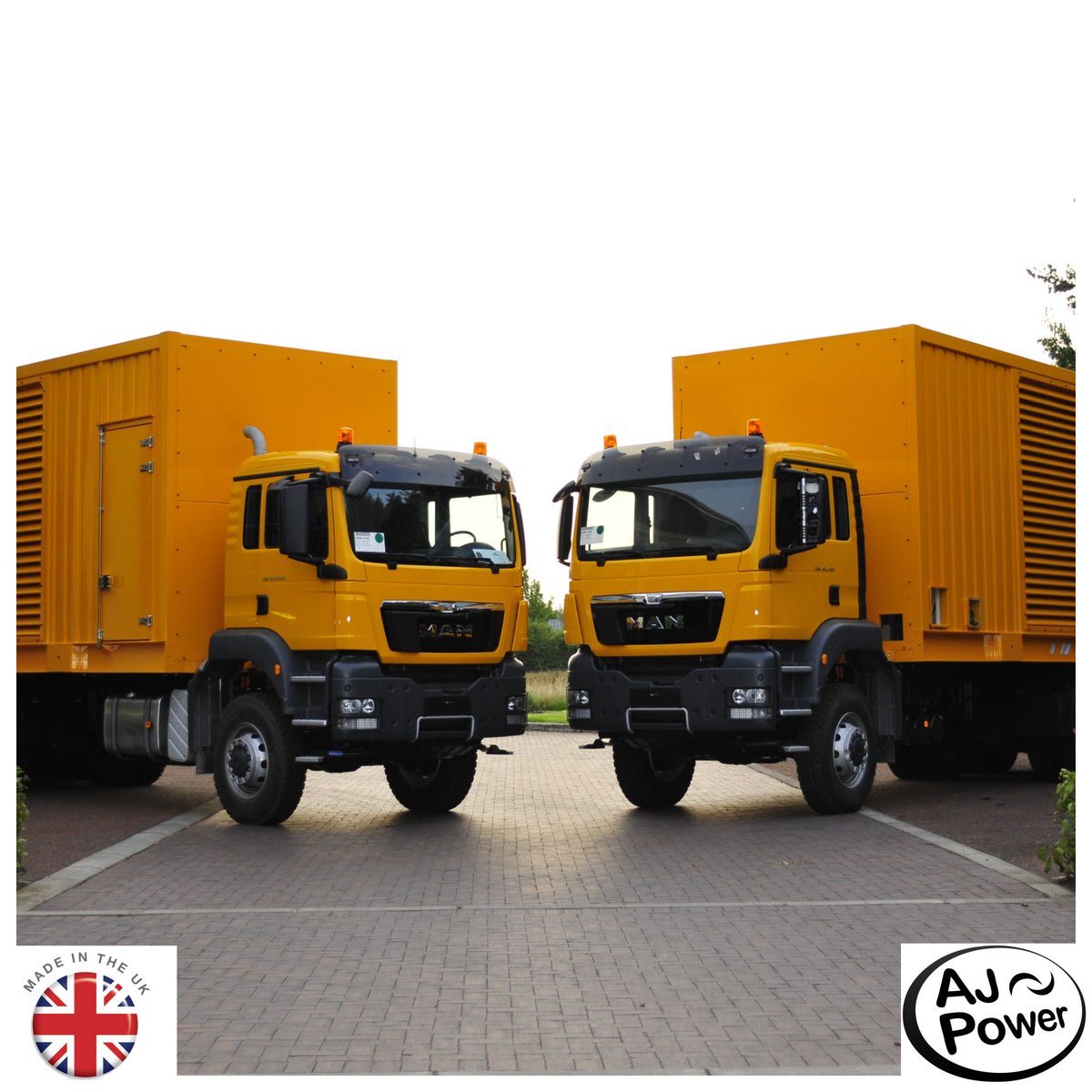 ajpower's tweet image. Flashback  Friday

A fleet of truck mounted generating sets, providing 11kV mobile solutions for  maintenance of high voltage substations.

#ajpower #dieselsolutions #madeintheuk #flashbackfriday