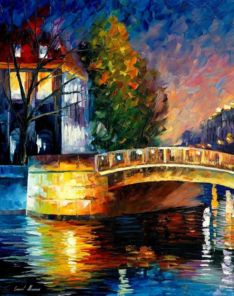 Russia paintings by Leonid Afremov afremov.com/Cityscapes-Urb…