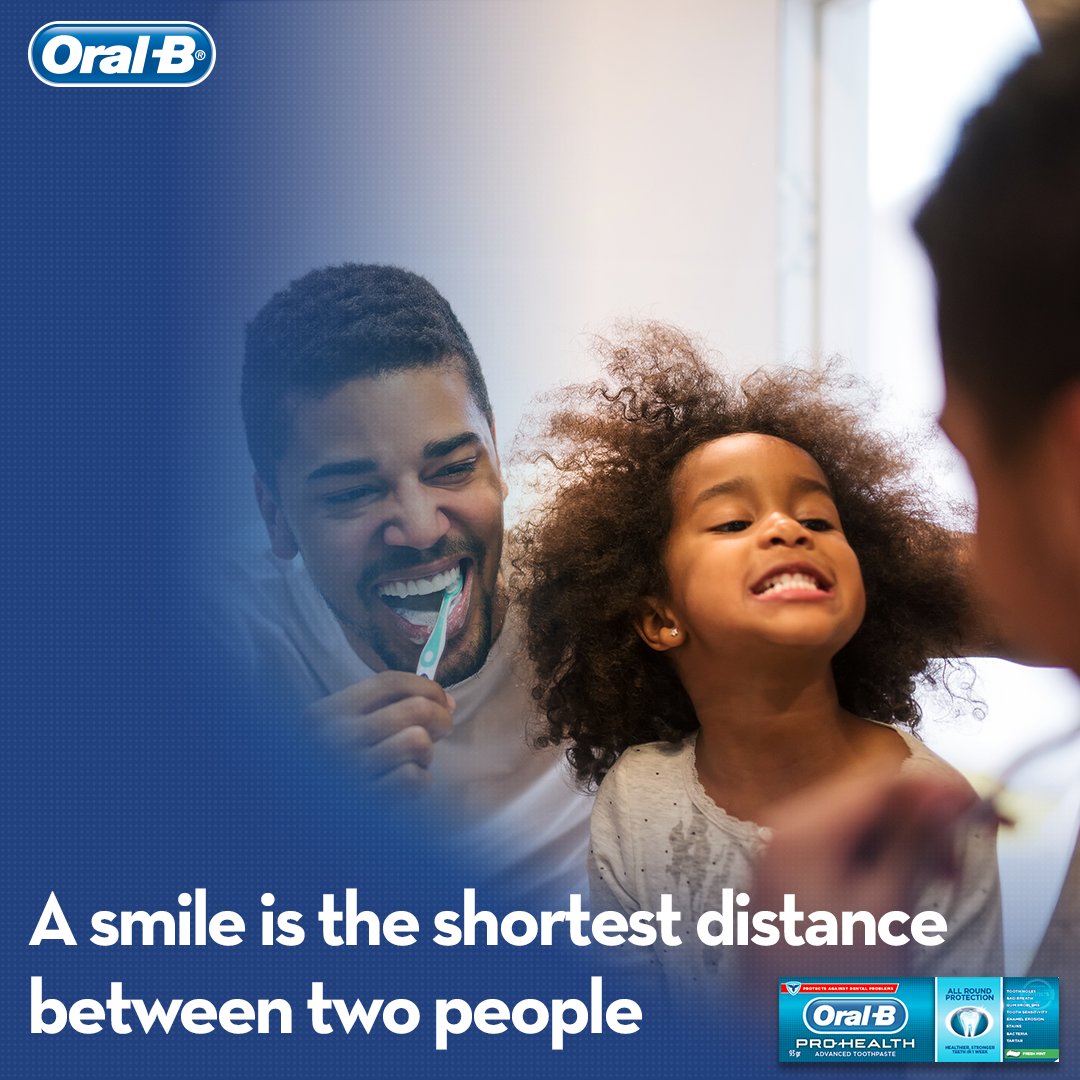 Oralbkenya's tweet photo. At a time we should be keeping distance, a smile will surely go a long way in making our loved ones a little happier. 

#BProtected #OralBKenya #DentalHealth https://t.co/UOmAYGPCwS