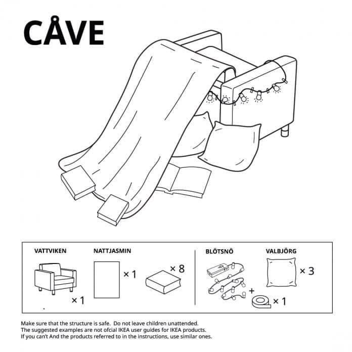GirlguidingCF's tweet photo. We came across these fabulous @IKEAUK style drawings of making tents and dens in the house and we thought it was a great idea! We think girls of all ages would love having a go (and we suspect some adults too!!). We’d love to see photos if anyone tries to recreate one! ⛺️ https://t.co/xO2Z5LSPSm