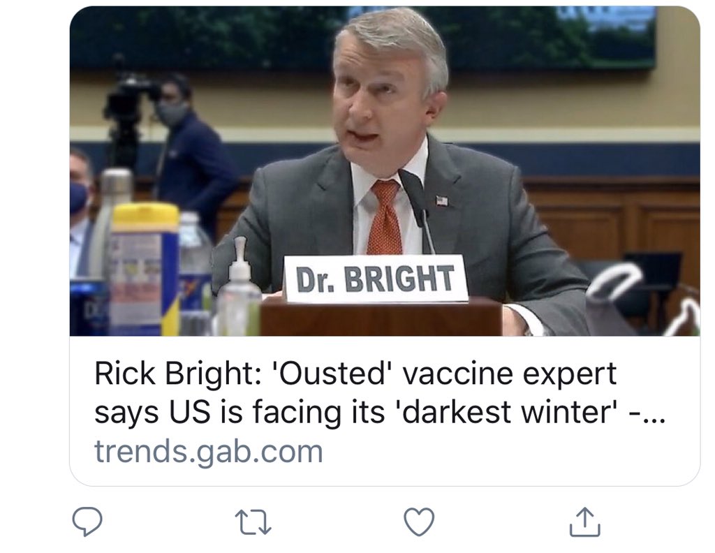 CarlDJones's tweet image. Reassuring to know that Trump hires (and subsequently fires) his health advisors in the same way he chooses which Mr Men book to read before bedtime. #RickBright