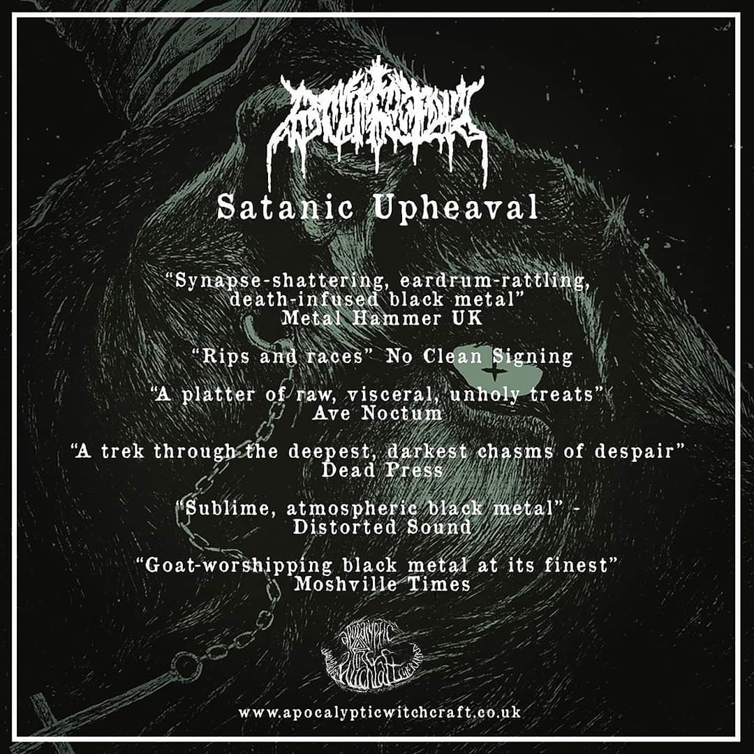 Burial_uk's tweet photo. WORSHIP THE GOAT

#blackmetal  #ukblackmetal  #deathmetal #deathmetaluk  #satan #sabbath #worshipthegoat  #burial_uk #satanicupheaval  #hellishreapingscreams #merch #merchandise #ukextrememetal  #extrememusic #extrememetal 
#usblackmetal #apocalypticwitchcraft #seasonofmist https://t.co/zLmPq8RZo0