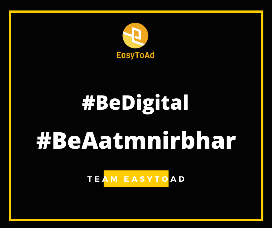EasyToAd's tweet photo. Our Mission to Make India Self Dependent.

#AatmNirbharBharat #AatmaNirbharBharatAbhiyan #Aatmanirbhar https://t.co/ivPHhkfw2T