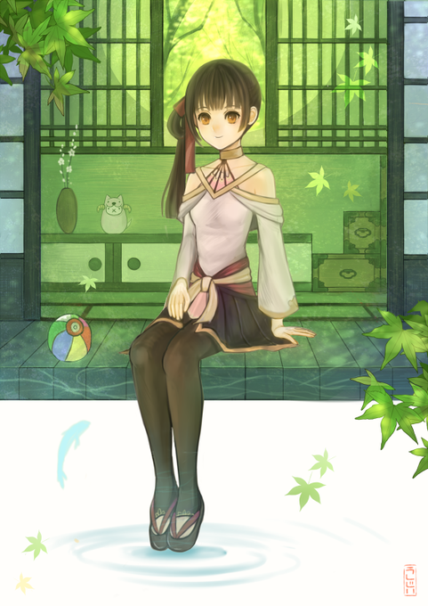 縁側のtwitterイラスト検索結果