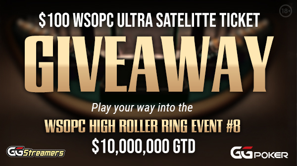 Easterdamnz's tweet photo. More tickets!

Again giving away FIVE x $100 ticket to 'WSOPC Ring #8 $10M GTD Ultra Sat: Direct Qualifier'

Wanna win? Like, retweet and tag 2 friends. Will pick 2 winners end of stream!

Going live @ https://t.co/HmPnV9jUjz next break ! https://t.co/afi61yEwRC