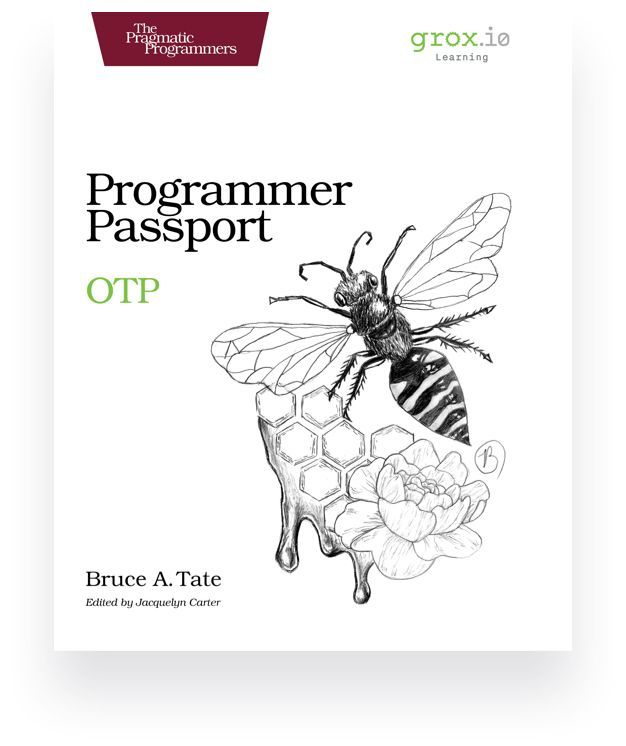 GroxioLearning's tweet image. YAAASSS! It's the start of #ProgrammerPassport OTP course! We are so excited to share this material over the next 8 weeks with you! New for this course -we'll have 3 videos released for subscribers every 2 weeks. Join us! buff.ly/3dFqu4d #myelixirstatus @pragprog