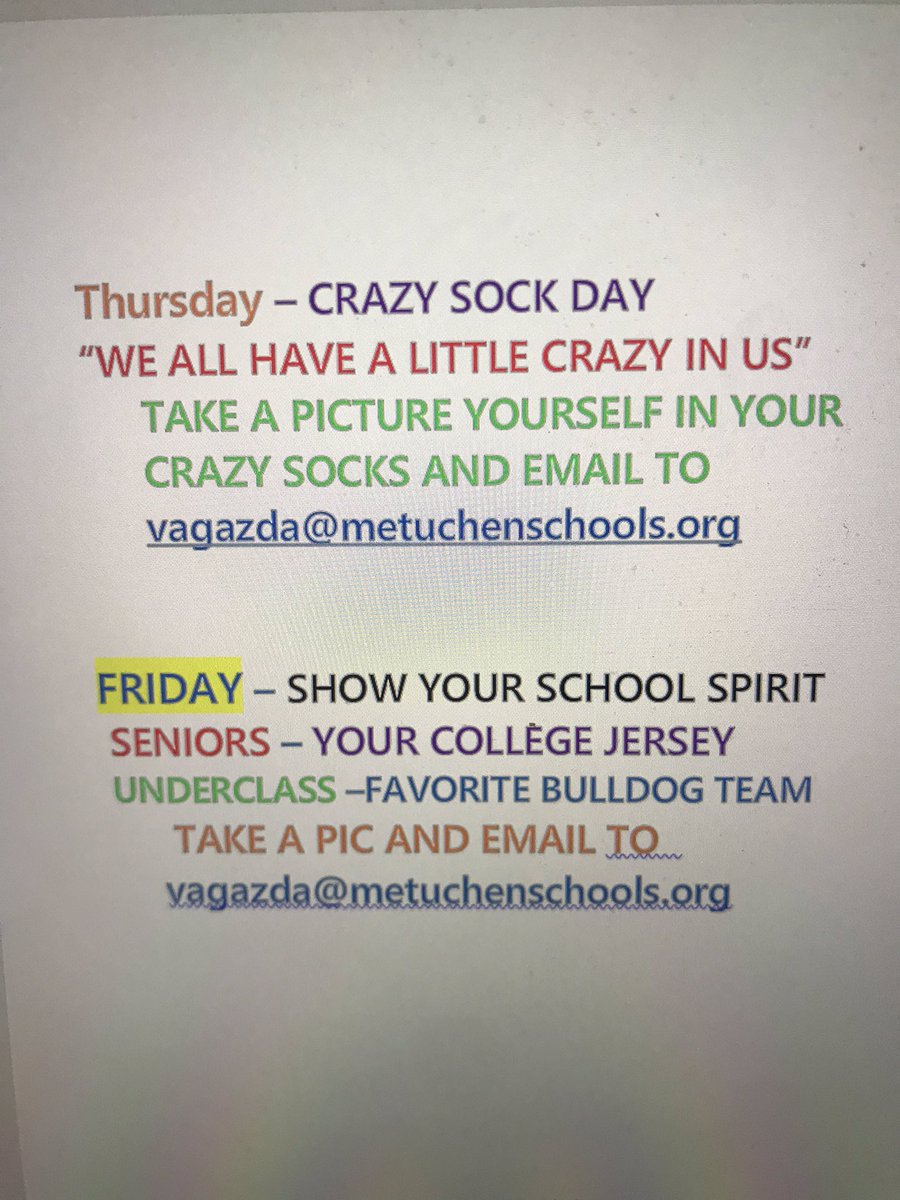 Metuchen PAWS Unified (@pawsunified) on Twitter photo Week of Respect!!! Show your school spirit!!! <a href="/MSD_Caputo/">Vincent Caputo</a> <a href="/BrucePeragallo/">Bruce Peragallo</a> <a href="/DrTaniaHerzog/">Tania Herzog</a> <a href="/RickCohenMSD/">Rick Cohen</a> <a href="/metuchenhs/">Metuchen High School</a> Week of Respect!!! Show your school spirit!!! <a href="/MSD_Caputo/">Vincent Caputo</a> <a href="/BrucePeragallo/">Bruce Peragallo</a> <a href="/DrTaniaHerzog/">Tania Herzog</a> <a href="/RickCohenMSD/">Rick Cohen</a> <a href="/metuchenhs/">Metuchen High School</a>