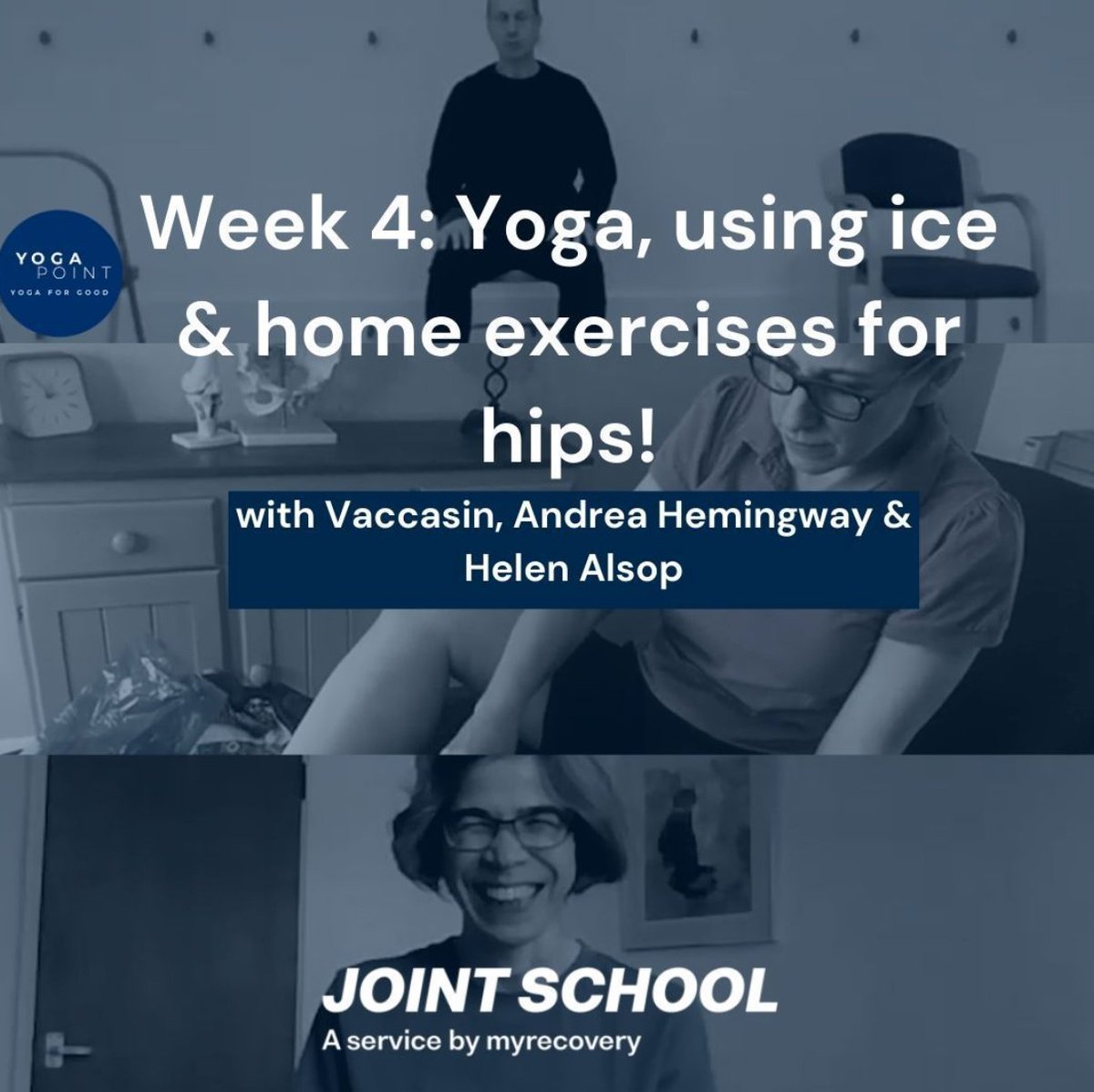 We had a busy week! We were joined by Vaccasin (Yoga Point) who showed us 10min chair yoga for hip/knee arthritis 🧘, had a masterclass with Andrea Hemingway on using ice 🧊 AND an exercise session with Helen Alsop for severe hips! 

Check them out here: buff.ly/2yTLQfe