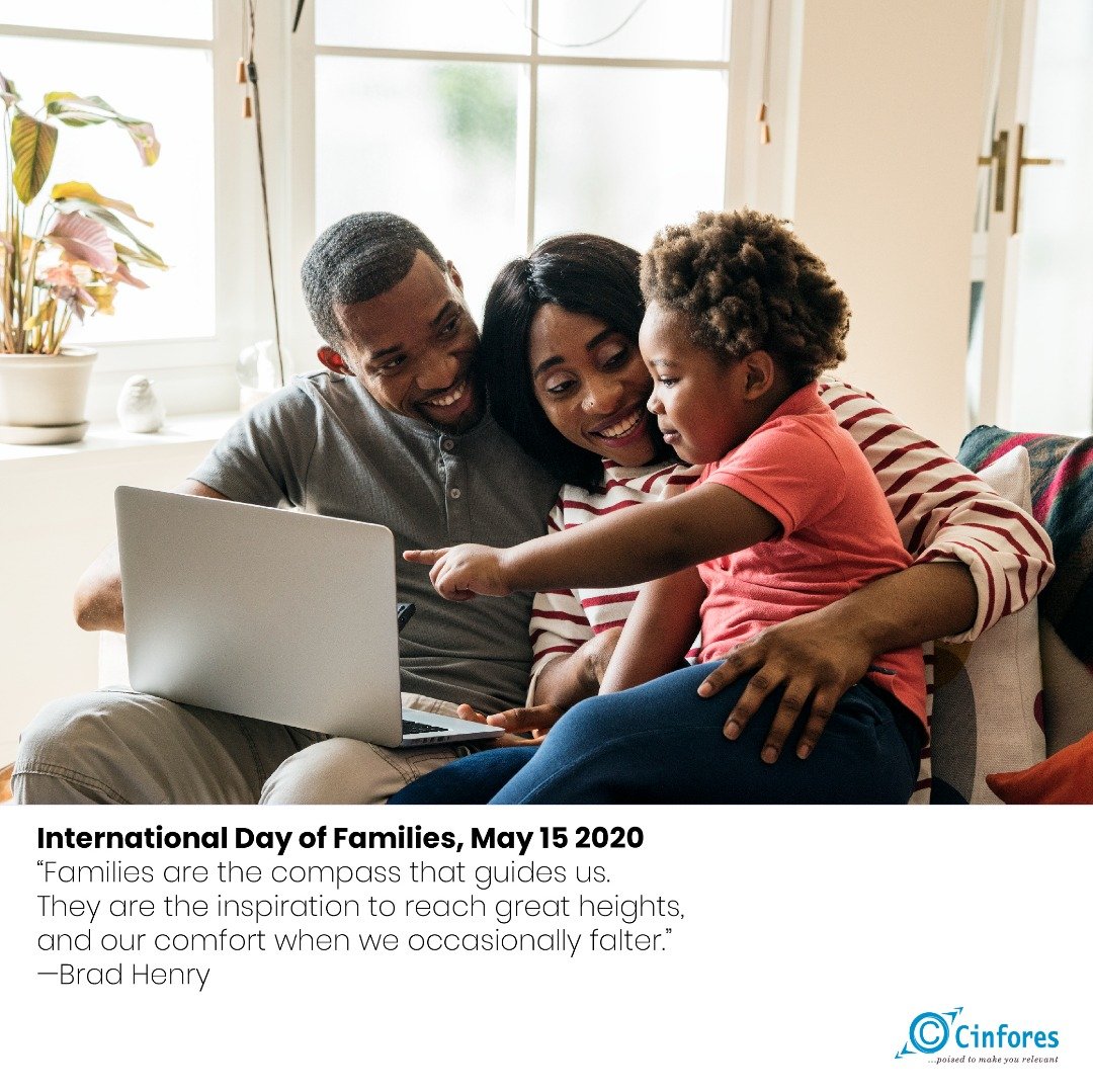 MyCinfores's tweet photo. Make time for family this season. Laugh, play, bond, connect with your family members.

#InternationalDayofFamilies2020
#FamiliesinDevelopment
#Cinfores https://t.co/ftTlaPxbVh