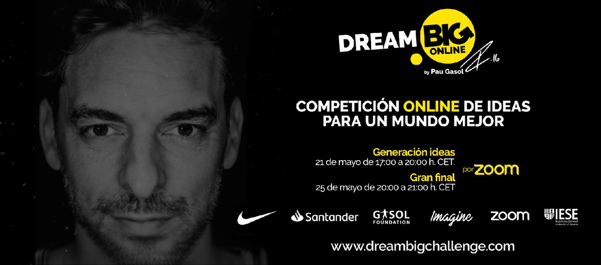 ¡Participa en <a href="/DreambigXL/">Dream BIG</a>, la competición online en la que podrás demostrar lo creativ@ que eres!

+info👇🏼
dreambigchallenge.com