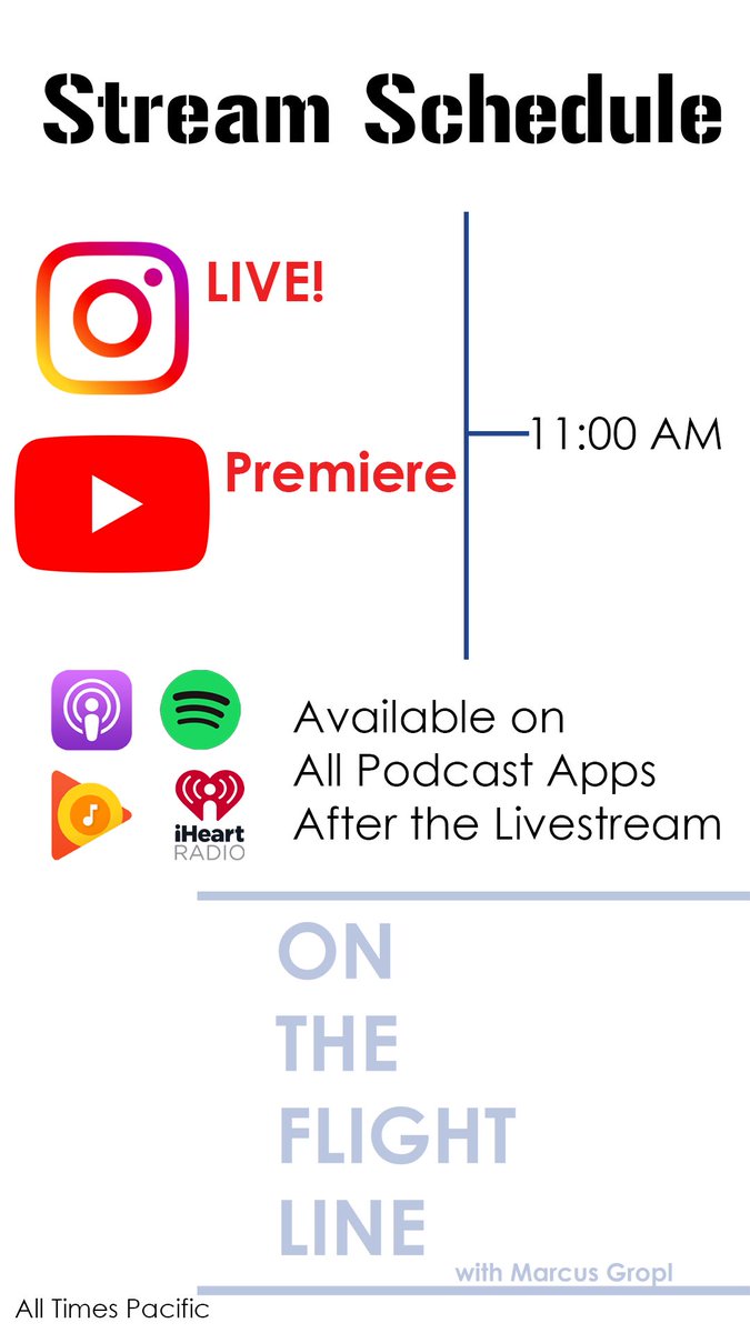 OTFLshow's tweet photo. Stream Schedule for Season 2 Kick Off. Audio Stream Available on Instagram Live or YouTube Premiere at 11:00 AM PST! Then on your favorite podcast networks right after! https://t.co/YkHIHmrDoW