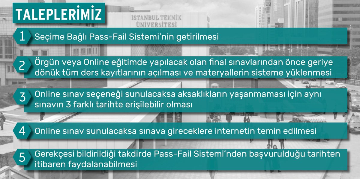 iilosahin's tweet photo. Öğrencinin talepleri göz ardı edilmemeli, İTÜ'lülerin talepleri var, İTÜ şeffaflık istiyor. #İTÜlübirlikolmalı https://t.co/uoSH6W1hal