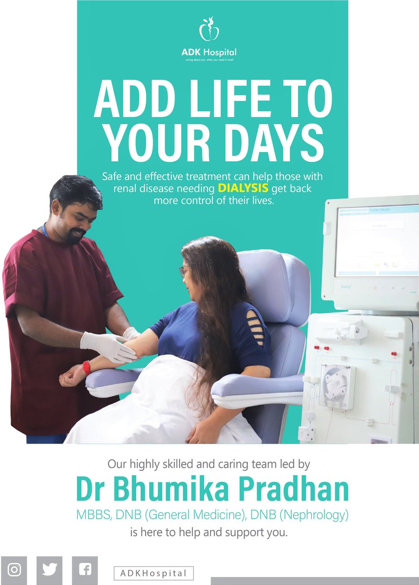ADKHospital's tweet photo. Our highly skilled and caring team is here to support you through your dialysis.

Please contact us on 1440 for inquiries and appointments. https://t.co/Sjzr8Dfcbi
