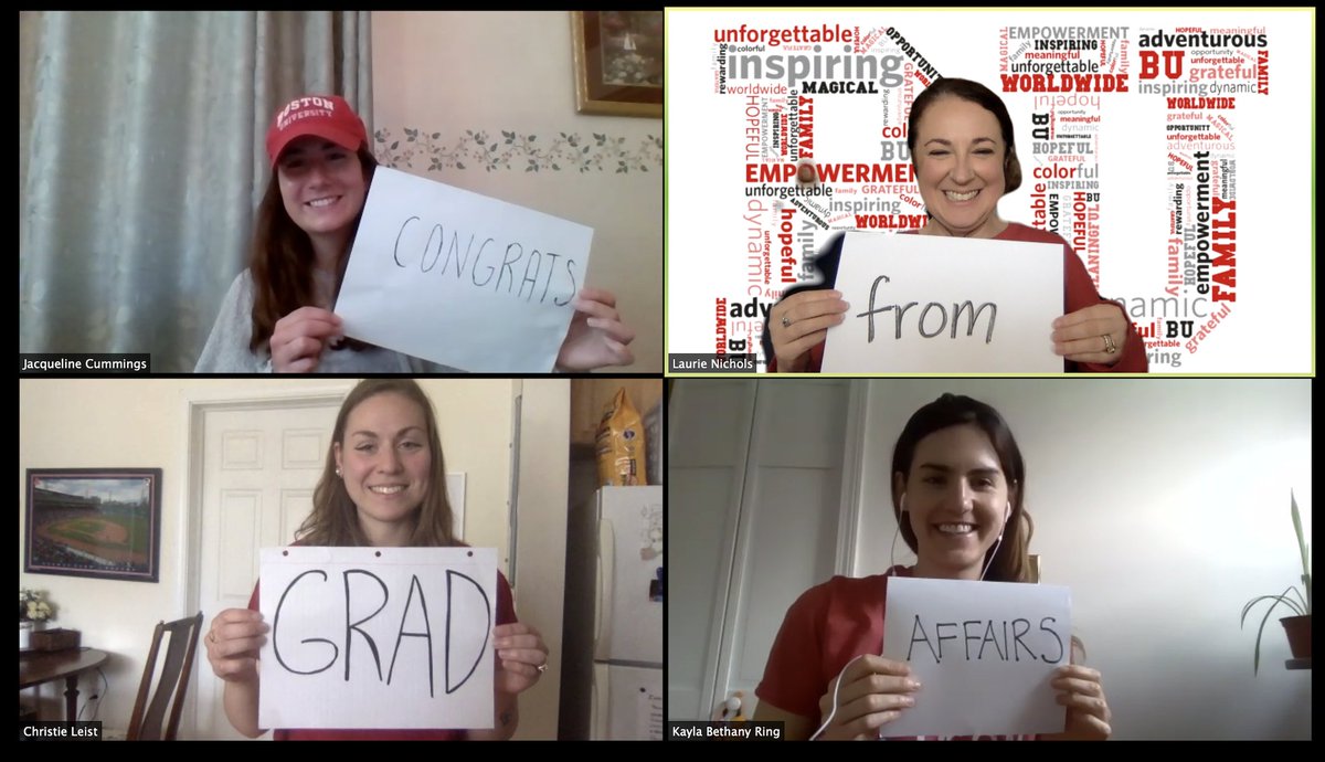 lfalzoi's tweet photo. COM-GRAD-ulations from the COM Graduate Affairs team @COMatBU! You #keptCOM and persevered! We're proud of you all! https://t.co/pz3qqpWZ7V