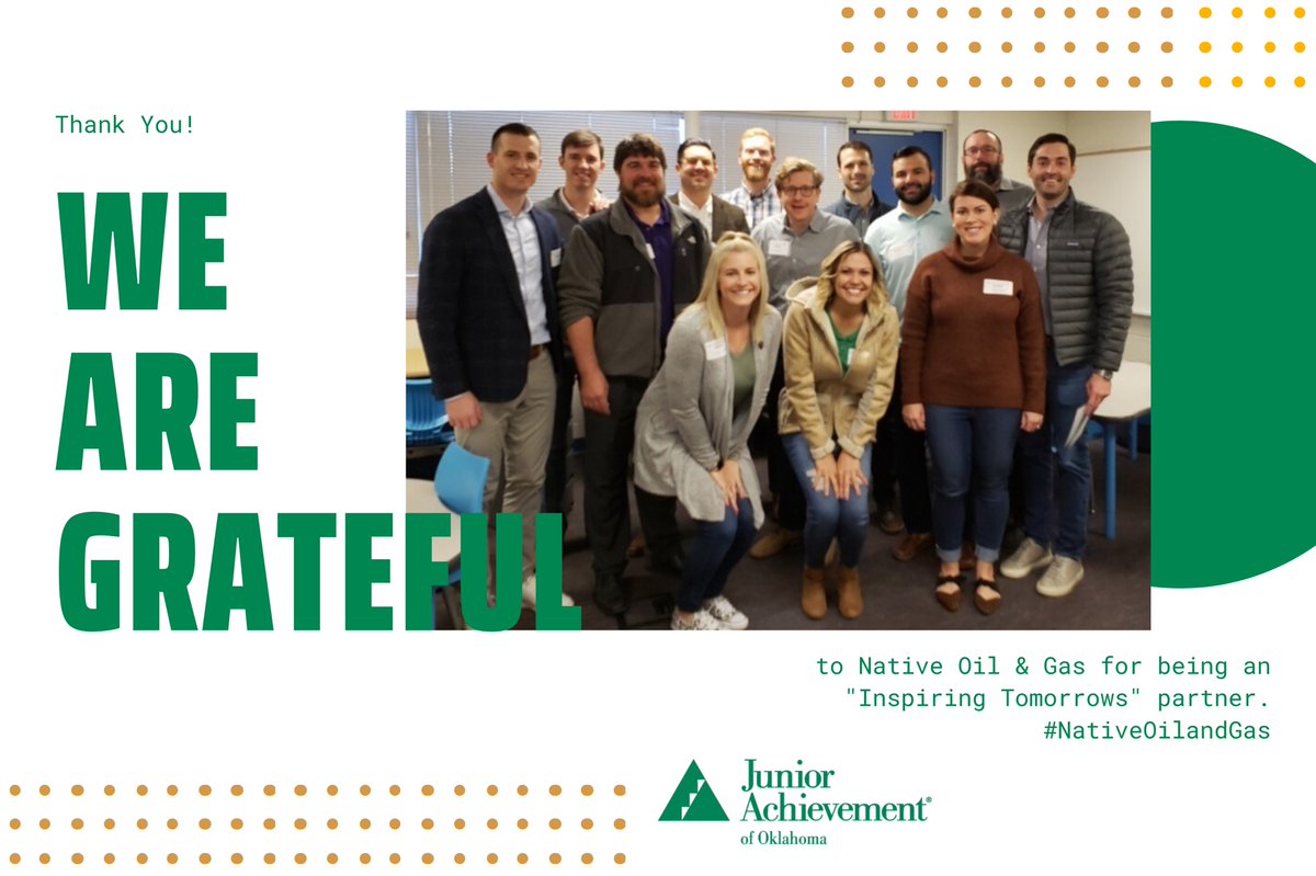 Thank you #NativeOilandGas for your support of Junior Achievement programs and for participating in the JA in a Day at #KaiserElementarySchool.