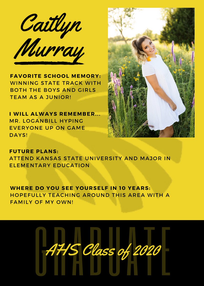#SeniorSpotlight2020 #AHSproud #renwickproud #AHS2020grad <a href="/cait_murray_/">Caitlin Murray</a>