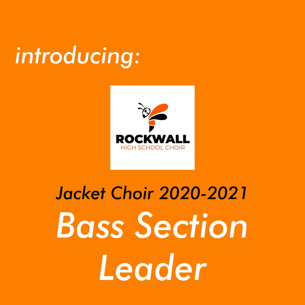 RockwallHSchoir's tweet photo. post #3 out of ∞ 😑
now, we have our 2020-21 bass section leader!
our incumbent this year was nick rodriguez!
congratulations !! https://t.co/JVx4W7FSFw