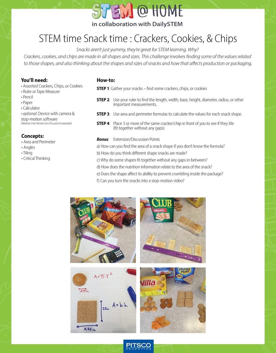 Heather S (@has121325) on Twitter photo What a fun (and YUMMY!) STEM activity to try at home this weekend! Grab your family, everyone picks their favorite snack from the kitchen, and have fun! Thanks for another great activity <a href="/dailystem/">dailySTEM Chris Woods</a>! #vdvSTEM #STEMathome #familytime #allin4theville What a fun (and YUMMY!) STEM activity to try at home this weekend! Grab your family, everyone picks their favorite snack from the kitchen, and have fun! Thanks for another great activity <a href="/dailystem/">dailySTEM Chris Woods</a>! #vdvSTEM #STEMathome #familytime #allin4theville