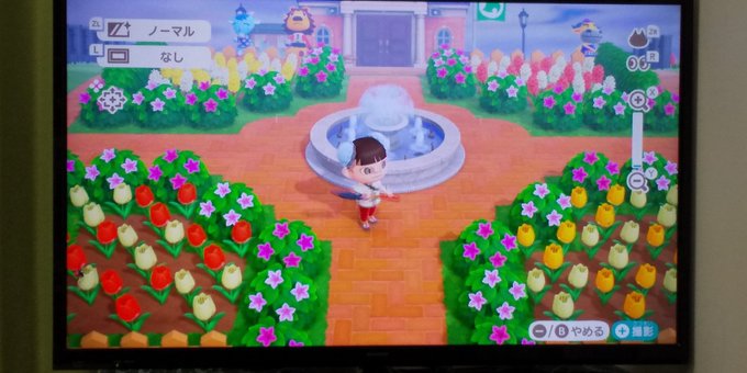 広場 森 噴水 あつ