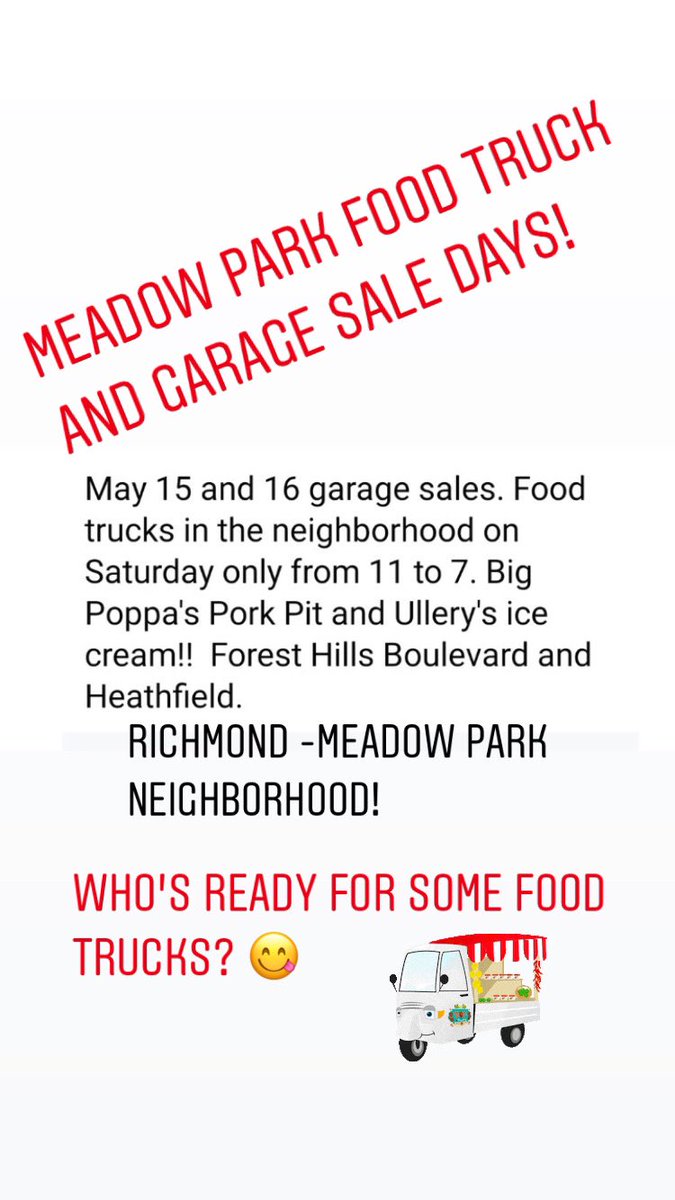Are you ready for food trucks and garage sales? #timeforfoodtrucks #ullerysicecream