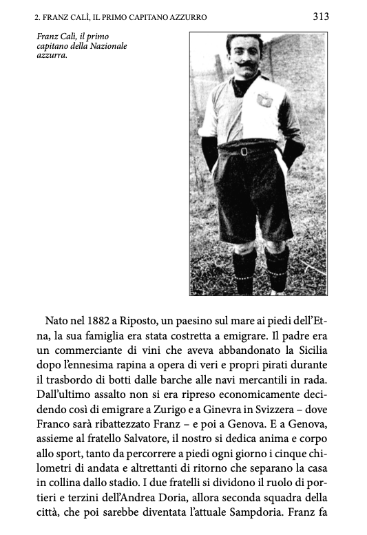 CarloOttaviano's tweet photo. Il 15 maggio di 110 anni fa la prima partita della nazionale azzurra (in effetti in bianco, perchè le magliette costavano 70 centesimi in meno). Siciliano il primo capitano della storia. Ecco chi era (dal libro mio e di Giulia sulla Sicilia più incredibile per Newton Compton) https://t.co/Hcf7njUl6V