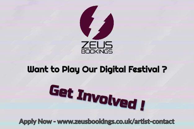 So... a team has been put together for something special
If you are an artist and would like to perform at our online festival we are taking applications now - zeusbookings.co.uk/artist-contact
(Please add in the comments box on the application “ZEUS FESTIVAL”)
Thank you for sticking by us
