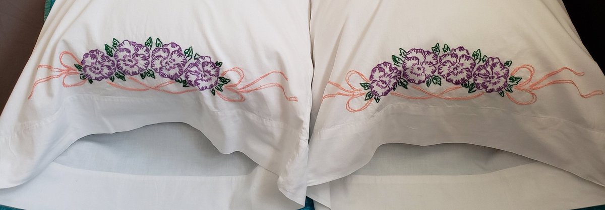 quilts_more's tweet photo. Vintage Floral Embroidered Pillowcase, White Pillowcase, Purple Flowers, Needlepoint, Retro Bedding Style, Needlepoint, Floral Bedding https://t.co/LtuTXksP6P #Etsy #ImagineQuiltsAndMore #FlowerEmbroidered https://t.co/vLF65ZgBtx