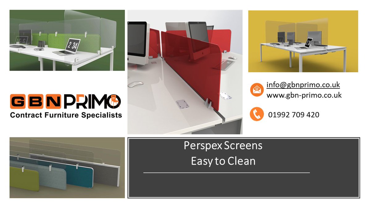 Perspex screens #healthandsafety #COVID19 #office #officefurniture #screens #deskscreens