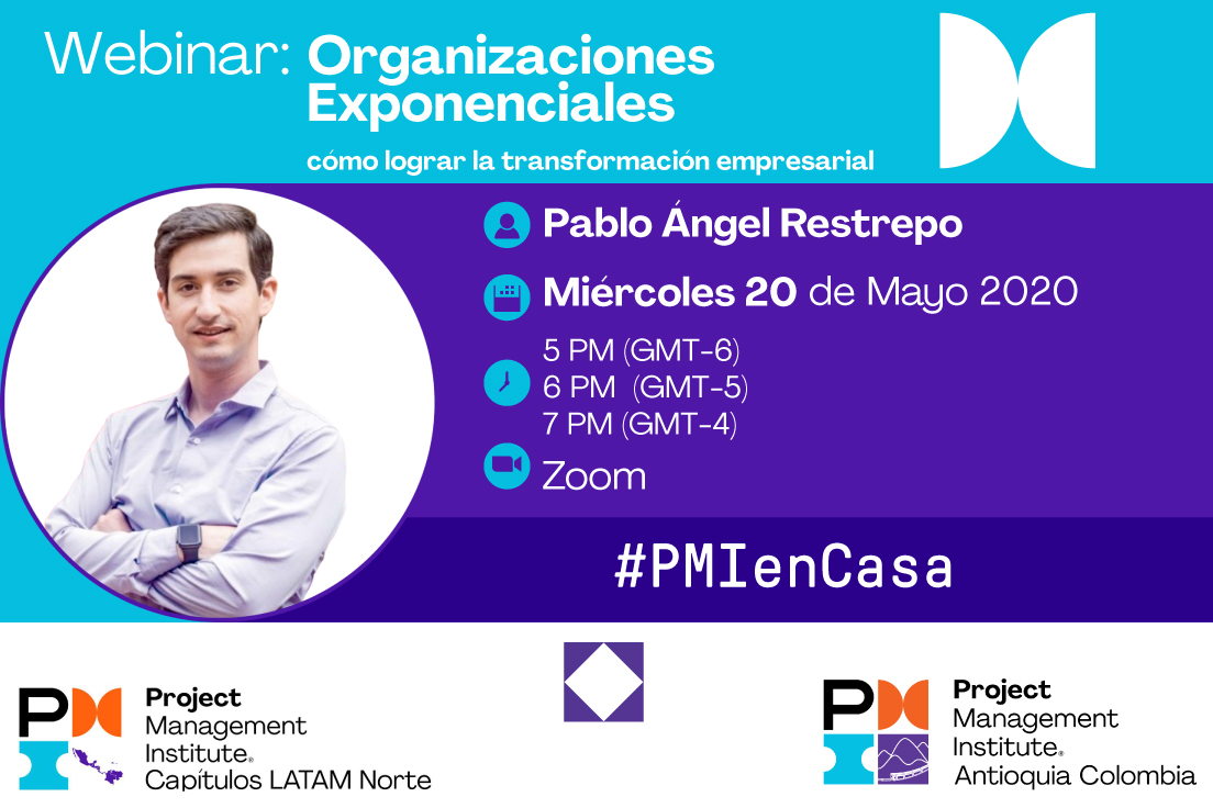 pmiantioquia's tweet photo. PMI Antioquia te invita al siguiente webinar, como parte de la iniciativa #PMIenCasa de los capítulos que conformamos la Región 13 LATAM Norte del PMI. #PMILatam

Este evento es para miembros!

🔗Registros: https://t.co/8NhStlRnC5 https://t.co/mLj0WTzbCx