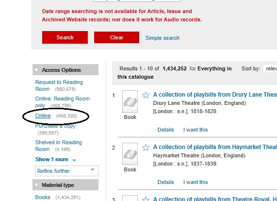 BL_Ref_Services's tweet photo. Many of our early printed books have been digitised and are available to view online. Searching our online catalogue and selecting the online filter under 'Access options' is the best way to find these. #BLRefChat (1/2) https://t.co/Mm6MybJalk