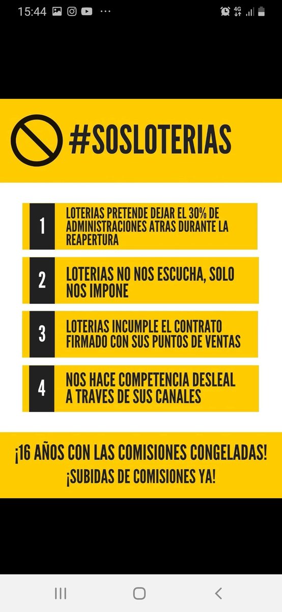 suertedevillar's tweet photo. #SOSLoterias https://t.co/oPgJcN582t