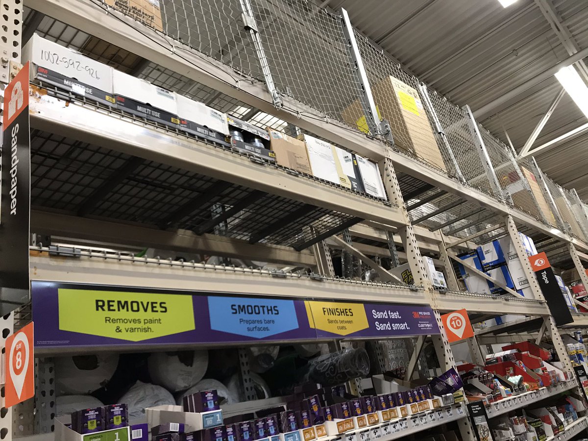 rodgersnick3's tweet photo. Outstanding job To Miki in paint! Working to clear the overheads and maximize our on shelf availability! @JakeCrailTHD #8408 https://t.co/WkQ1acrGWp