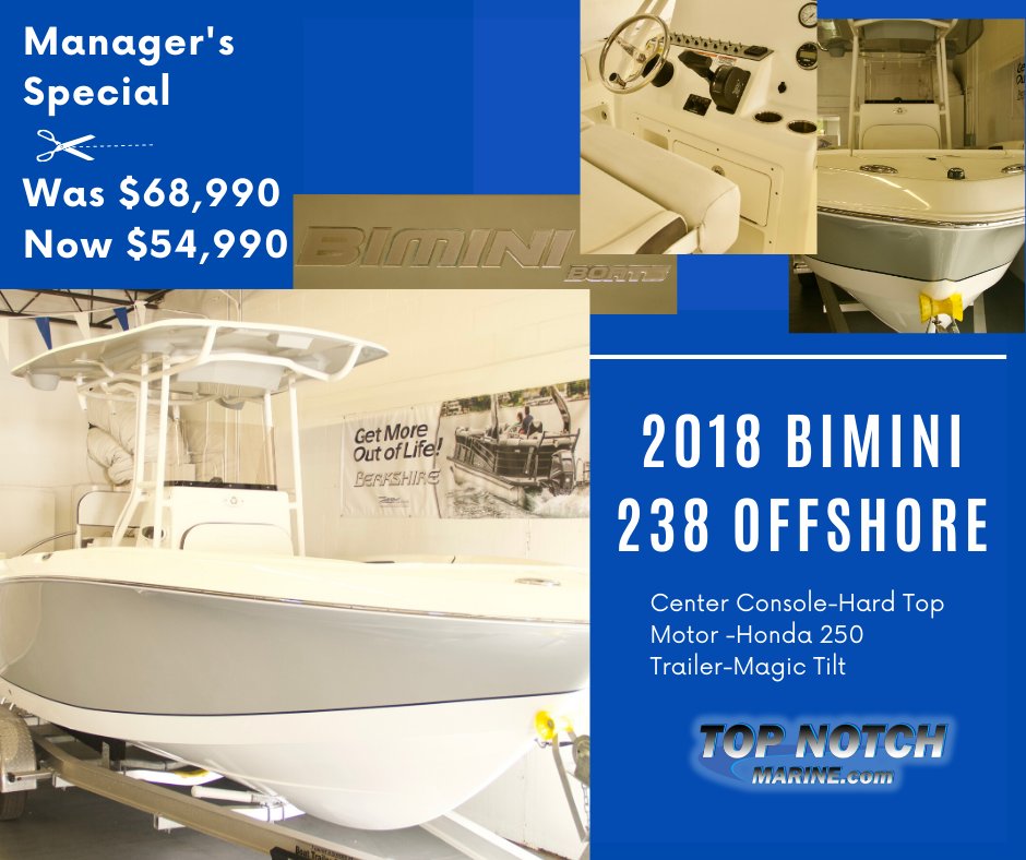 Weekly Manager's Special 
(888)278-1991
#selling #buying #forsale #sell #marketing #sales #sale #boathunting  #dreamboat #newboat #investment #buy #boat #listing  #design #shopping #boating #hasslefree #investing #boattrader #topnotchmarine #bimini #managersspecial #pricecut