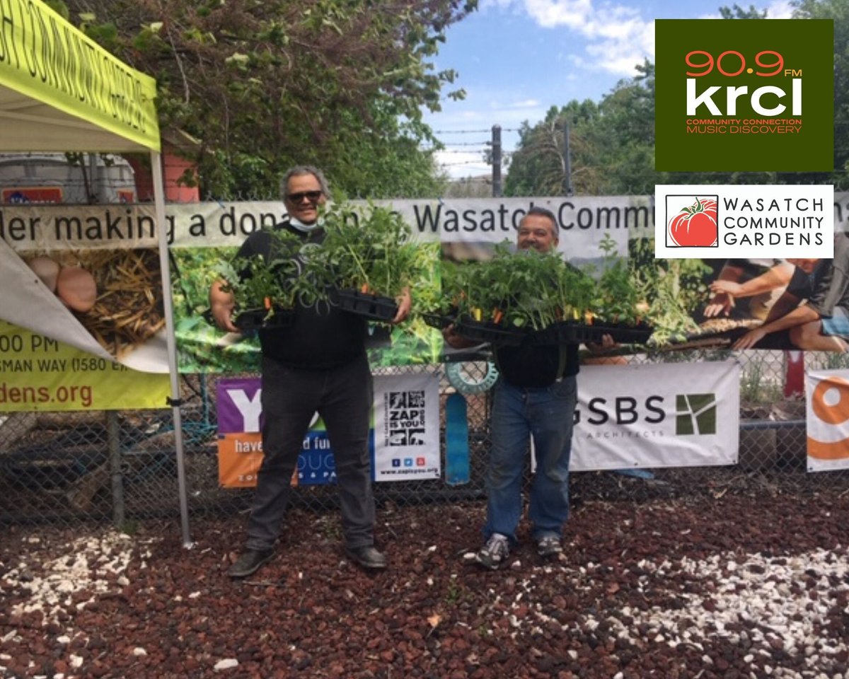 It's always a treat when our KRCL friends stop by the Plant Sale! Thank you, KRCL, for your valued Plant Sale sponsorship.