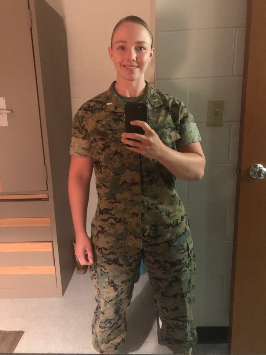 douglasdjames's tweet photo. Momo’s newest first day of school picture. This is day 1 for Combat Engineer Officer School.  Just 14 more wks to go. https://t.co/6K9ZY74s5w
