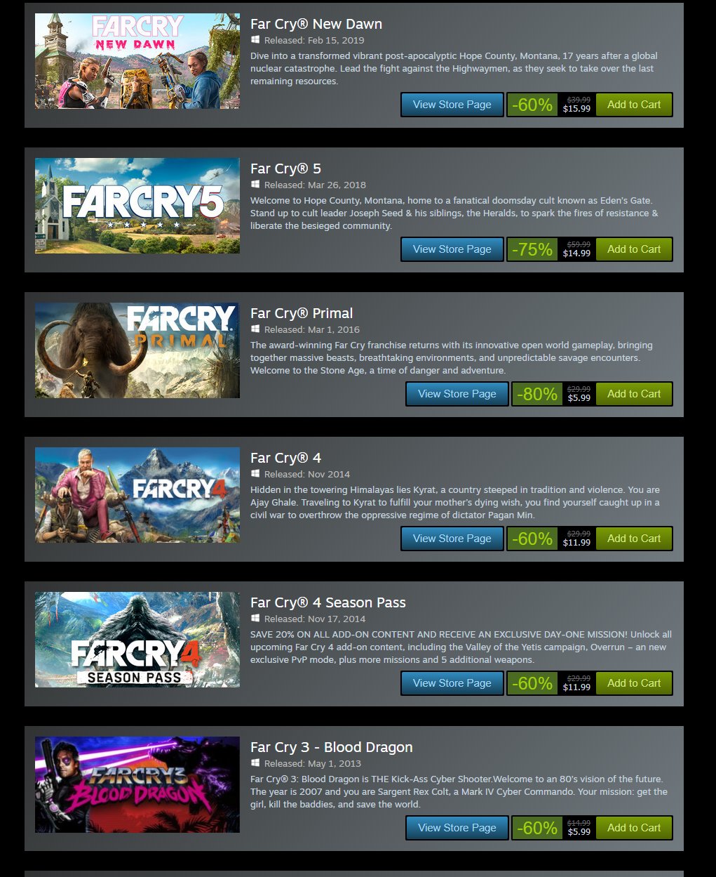 Wario64 Far Cry Franchise Sale On Steam T Co Hdymhzyqni Wario64 Far Cry Franchise Sale On Steam T Co Hdymhzyqni