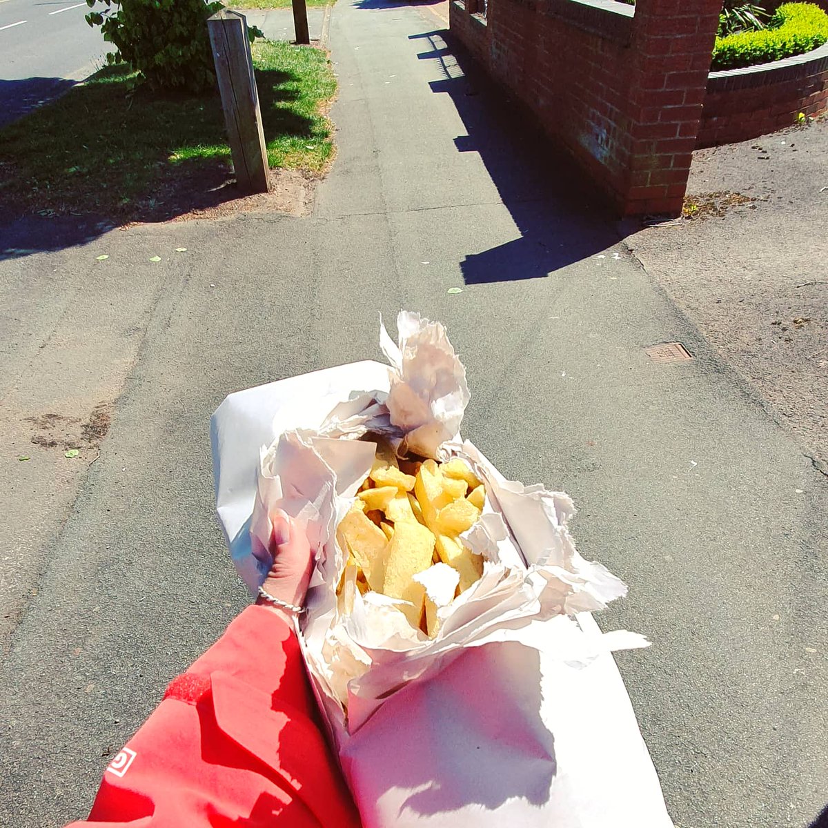 The best way to end a local walk. Eaten straight out of the bag 🤤 #staylocal #getoutsidestaysafe