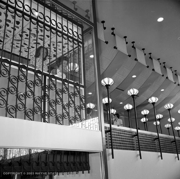 JoshLipnik's tweet photo. Victor Gruen, Westland Shopping Center (1965) Westland, MI

First of all, that elevator! In the last photo you can see a store called Raimi’s, which was a local curtain and drapery store chain owned by the parents of Evil Dead director Sam Raimi.

Photos via Pinterest https://t.co/CENl0vivHJ