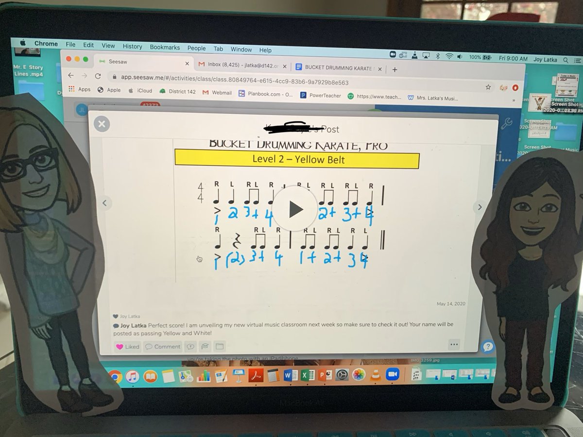 LatkaMrs's tweet photo. Thanks #flattechcoach @nhorbaczewski1 &amp; @MrsAmanda7 for helping me with some positive feedback on #Seesaw! 🎶😊 🙌🏼 #Engage142 @KerkstraCougars https://t.co/PpPgPgABSU