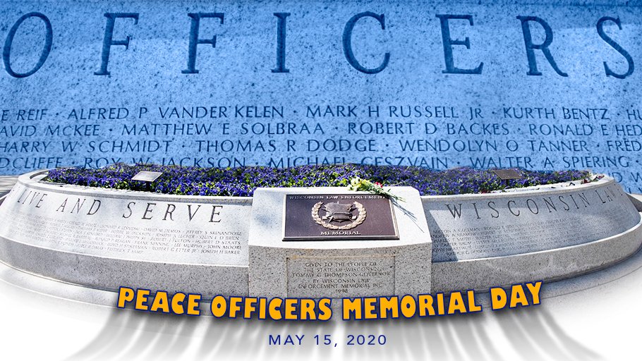 WIAssemblyGOP's tweet image. #peaceofficersmemorialday pays tribute to officers who have lost their lives in the line of duty while working to keep our communities safe. Thank you to all of our law enforcement officers for your dedication to justice &amp;amp; service. #Wisconsin