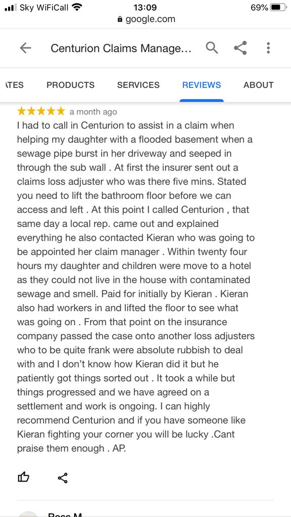 Centurion_Claim's tweet image. This review is a great example of how using a Loss Assessor can get the most out of your home insurance claim and make sure that you're well represented when dealing with the insurance company &amp;amp; their loss adjusters. Call Today on 0303 1000 456 for free advice #homeinsuranceclaim